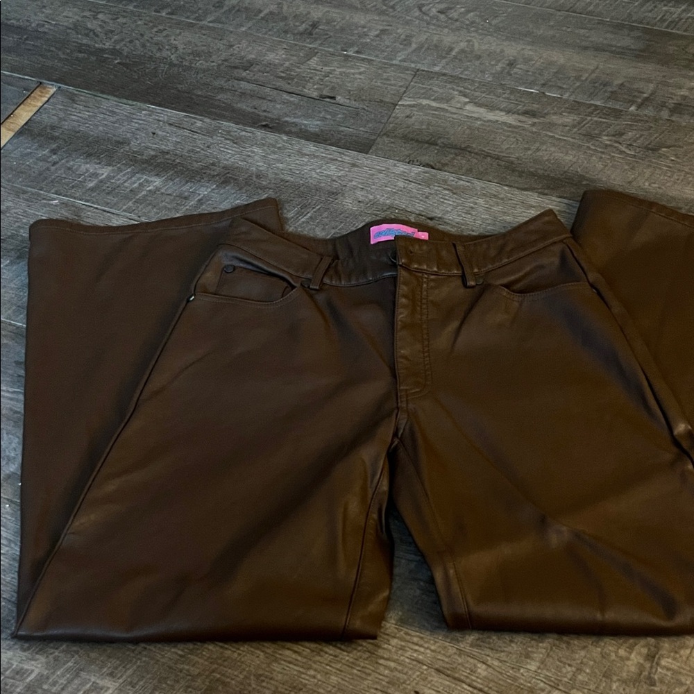 Edikted Brown Wide Leg Pants